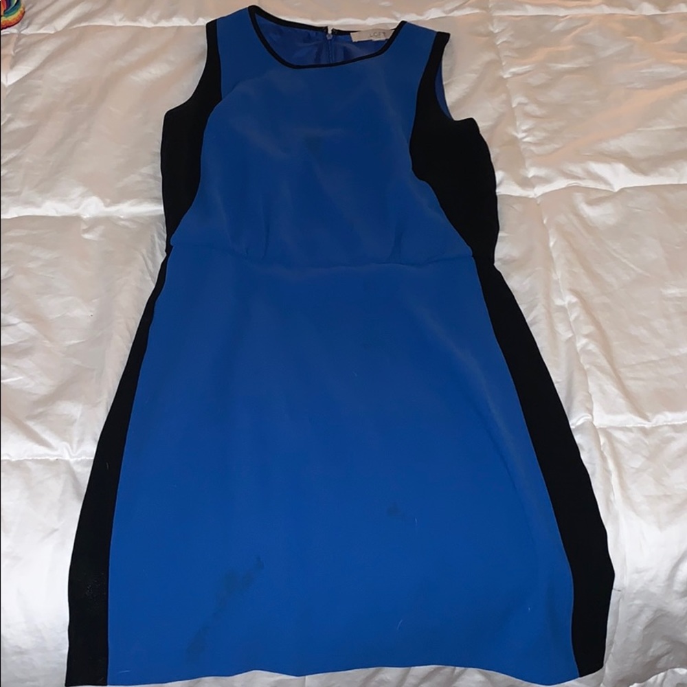 Size 0 black and blue tight dress